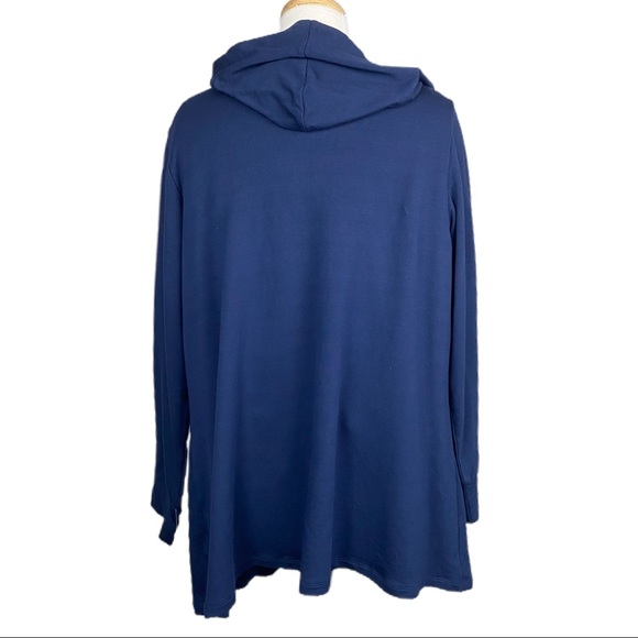 STYLE & CO Woman Solid Blue Hooded Cardigan Size 2X NWT - Picture 5 of 7